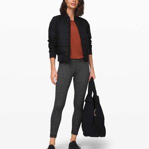 NWT Lululemon Wunder Under HR Tight 25" Luon Legging, Heathered Black, Size 6